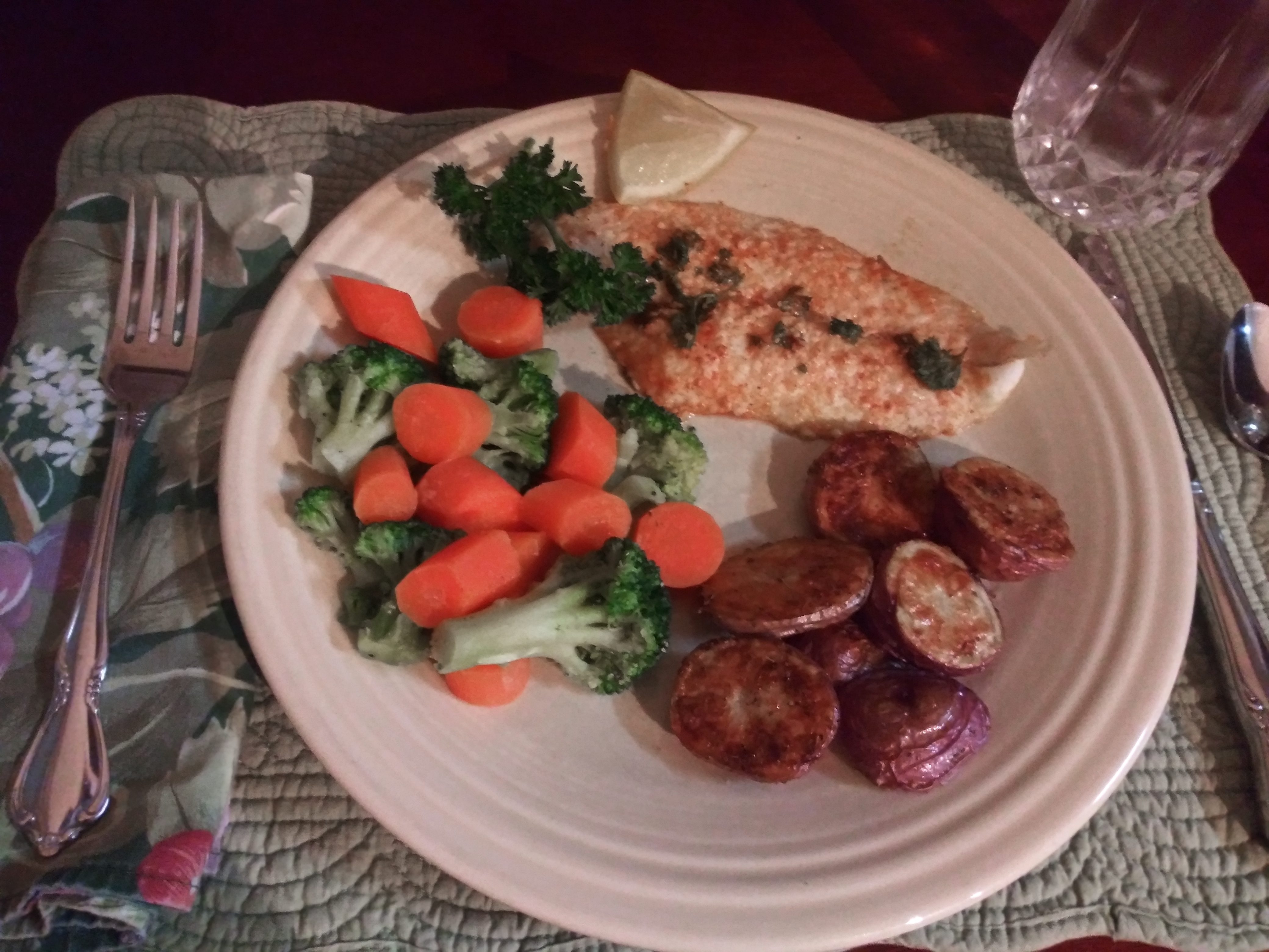 Baked Tilapia with Parmesan Crust