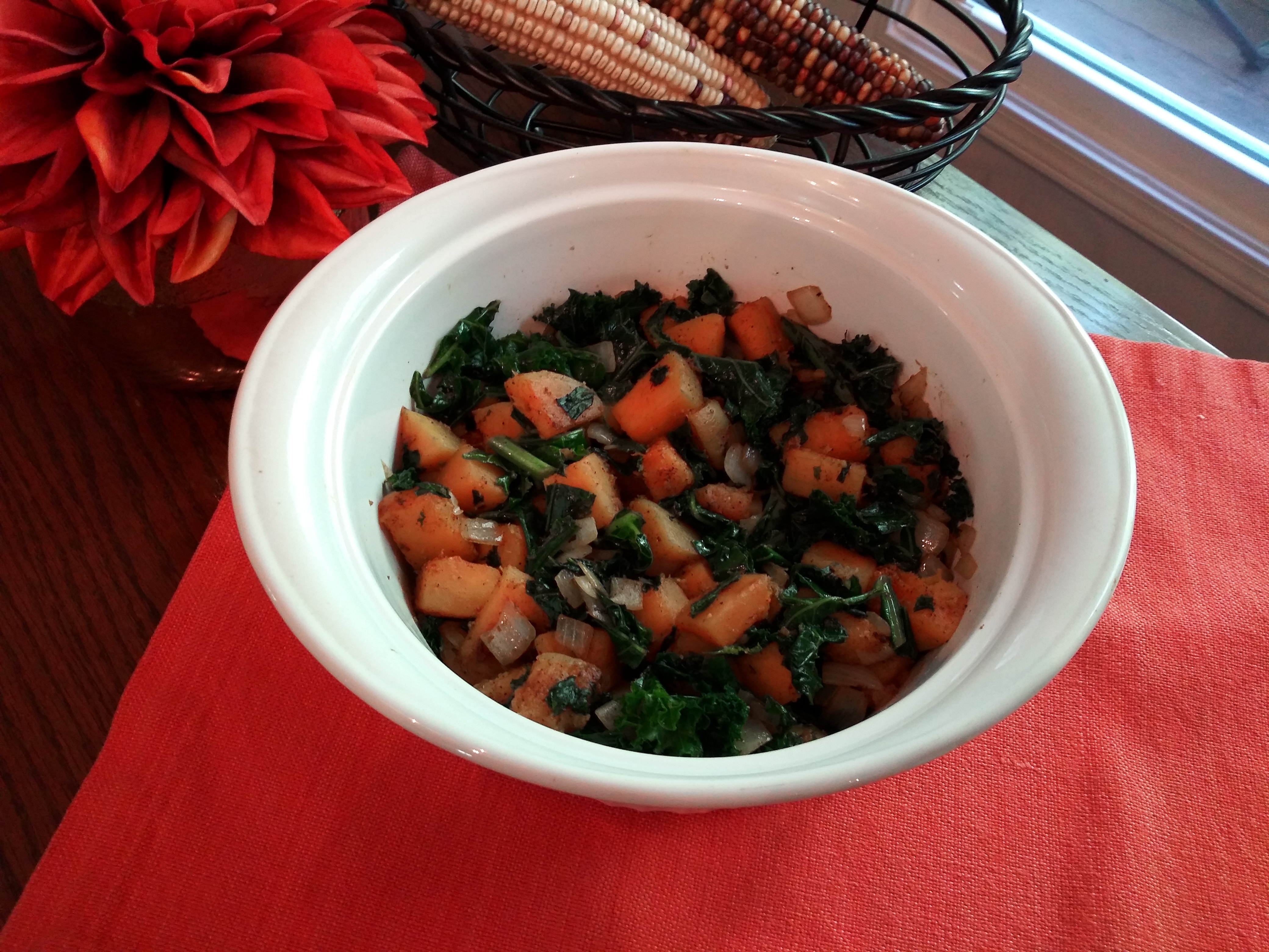 Butternut Squash with Kale