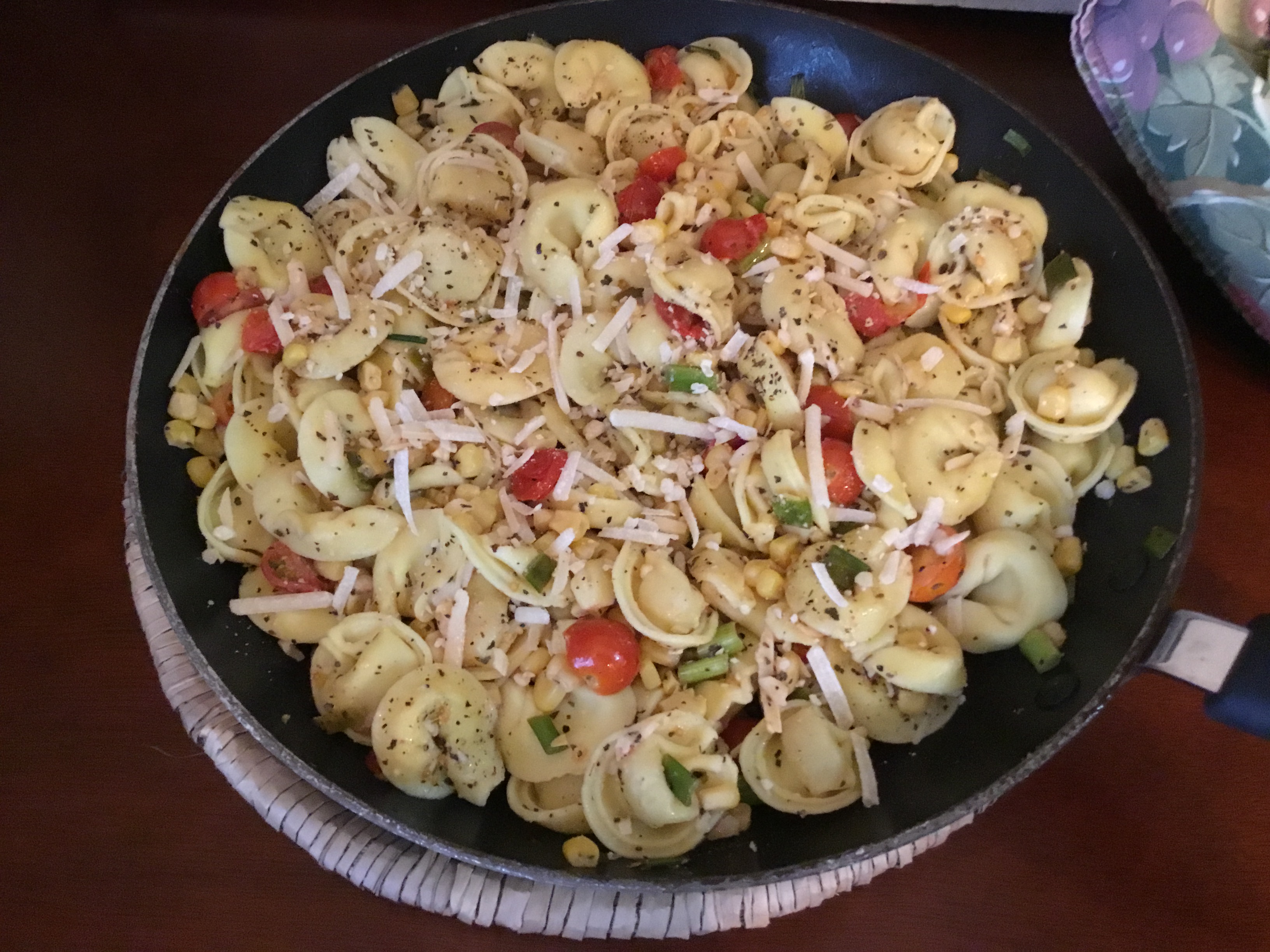 Cheese Tortellini with Summer Vegetables